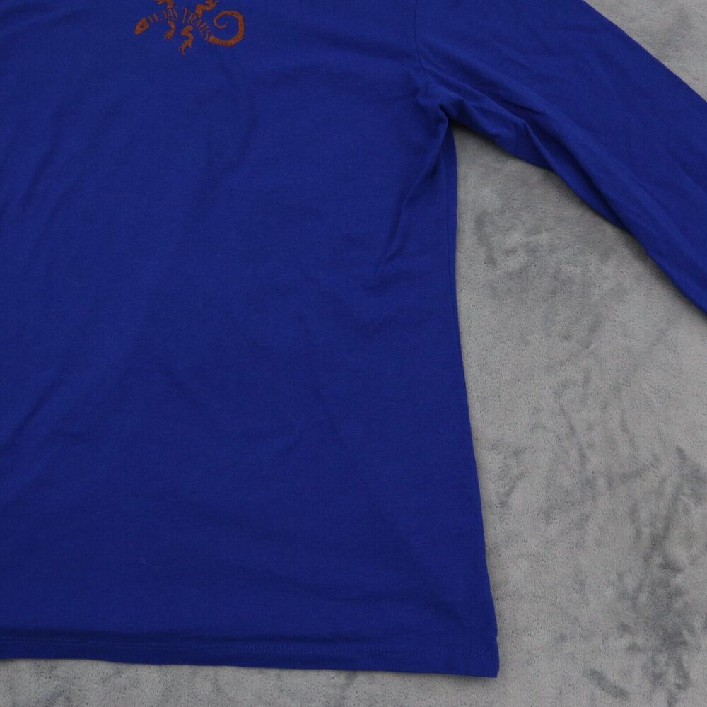Russell Athletic Shirt Womens M Blue Long Sleeve Round Neck Knit Casual T Shirt - Picture 14 of 16